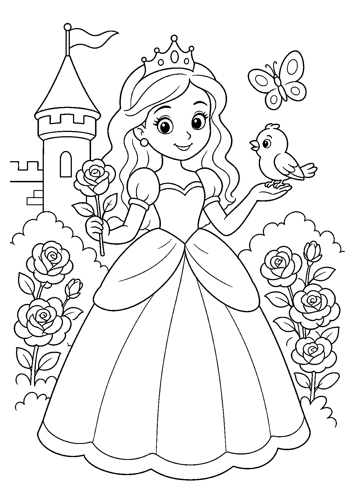 Princess in the Rose Garden